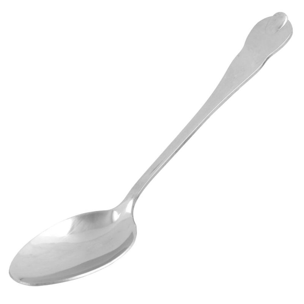 Stainless Steel Restaurant Bar Rice Soup Serving Spoon Scoop Silver Tone